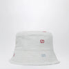 GUCCI White GG jacquard denim cap