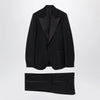 GUCCI Black suit in fine mohair wool fabric