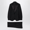 GUCCI Black suit in fine mohair wool fabric