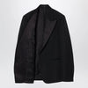 GUCCI Black suit in fine mohair wool fabric