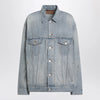 Balenciaga Light blue vintage-effect denim jacket