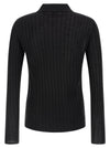 Saint Laurent Pointelle Wool Polo Shirt