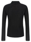 Saint Laurent Pointelle Wool Polo Shirt