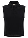 Saint Laurent Cassandre Embroidered Polo Shirt