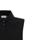 Saint Laurent Cassandre Embroidered Polo Shirt