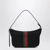 GUCCI Small black Lunetta GG fabric bag