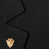 GUCCI Black Single-Breasted GG Wool Jacket