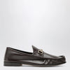 GUCCI Lugano horsebit leather loafer in cocoa