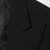 GUCCI Black Stretch Wool Technical Jacket