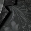 GUCCI Black silk twill bowling shirt with print