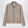 GUCCI Bowling shirt in silk twill with all-over GG print