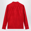GUCCI Red silk jacquard shirt with Interlocking GG chain motif