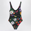 GUCCI Sparkling Jersey Swimsuit With Flora Print
