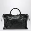 Balenciaga Le City Medium lambskin leather handbag in black