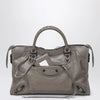 Balenciaga Le City medium handbag in dark walnut leather