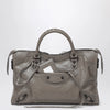 Balenciaga Le City medium handbag in dark walnut leather