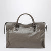 Balenciaga Le City medium handbag in dark walnut leather