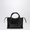 Balenciaga Le City Nano leather handbag in military green