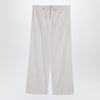 The Row Hypnosta trousers in white with stripes