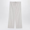 The Row Hypnosta trousers in white with stripes