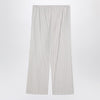 The Row Hypnosta trousers in white with stripes