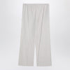 The Row Hypnosta trousers in white with stripes