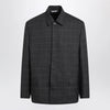 Balenciaga Grey check wool jacket