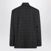 Balenciaga Grey check wool jacket