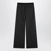 Balenciaga Dark grey tartan trousers