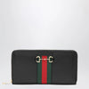 GUCCI Black Horsebit Web Wallet