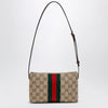 GUCCI GG fabric shoulder bag in sand color