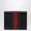 Small tri-fold Gucci Horsebit Web wallet