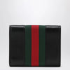 Small tri-fold Gucci Horsebit Web wallet