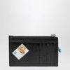 Balenciaga Cash black leather coin purse with card holder