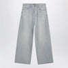 Balenciaga Light blue wide-leg denim jeans