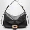 Balenciaga Medium Clicca shoulder bag in lambskin leather, black