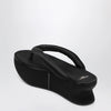 Balenciaga Gaeta thong sandals in satin, black
