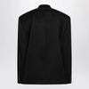 Balenciaga Double-breasted oversized wool blazer in black