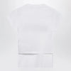 Balenciaga Messy Spray T-shirt with cut-out back in white cotton