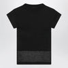 Balenciaga Messy Spray T-shirt with cut-out back in cotton black