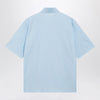 GUCCI GG cotton poplin short-sleeve shirt in light blue