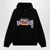 Balenciaga Black hoodie with logo print