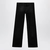 GUCCI Black stretch denim trousers with washed effect
