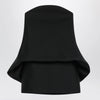 Balenciaga Mini balloon bustier dress in wool and silk black