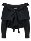 Balenciaga Crop Shirt Off The Shoulder