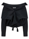 Balenciaga Crop Shirt Off The Shoulder
