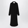 Balenciaga Black shirt dress in wool and silk