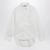 Balenciaga Cocoon shirt in cotton and silk poplin, white