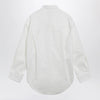Balenciaga Cocoon shirt in cotton and silk poplin, white