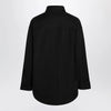 Balenciaga Classic cocoon shirt in double cotton, black